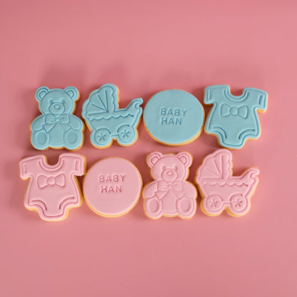 Assorted Bear Baby Shower | Fondant Sugar Cookies