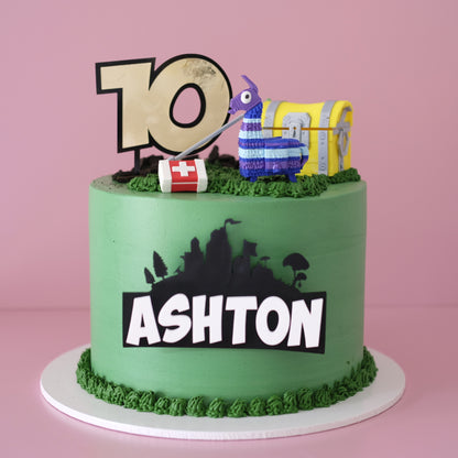 Fortnite Inspired Novelty Cake