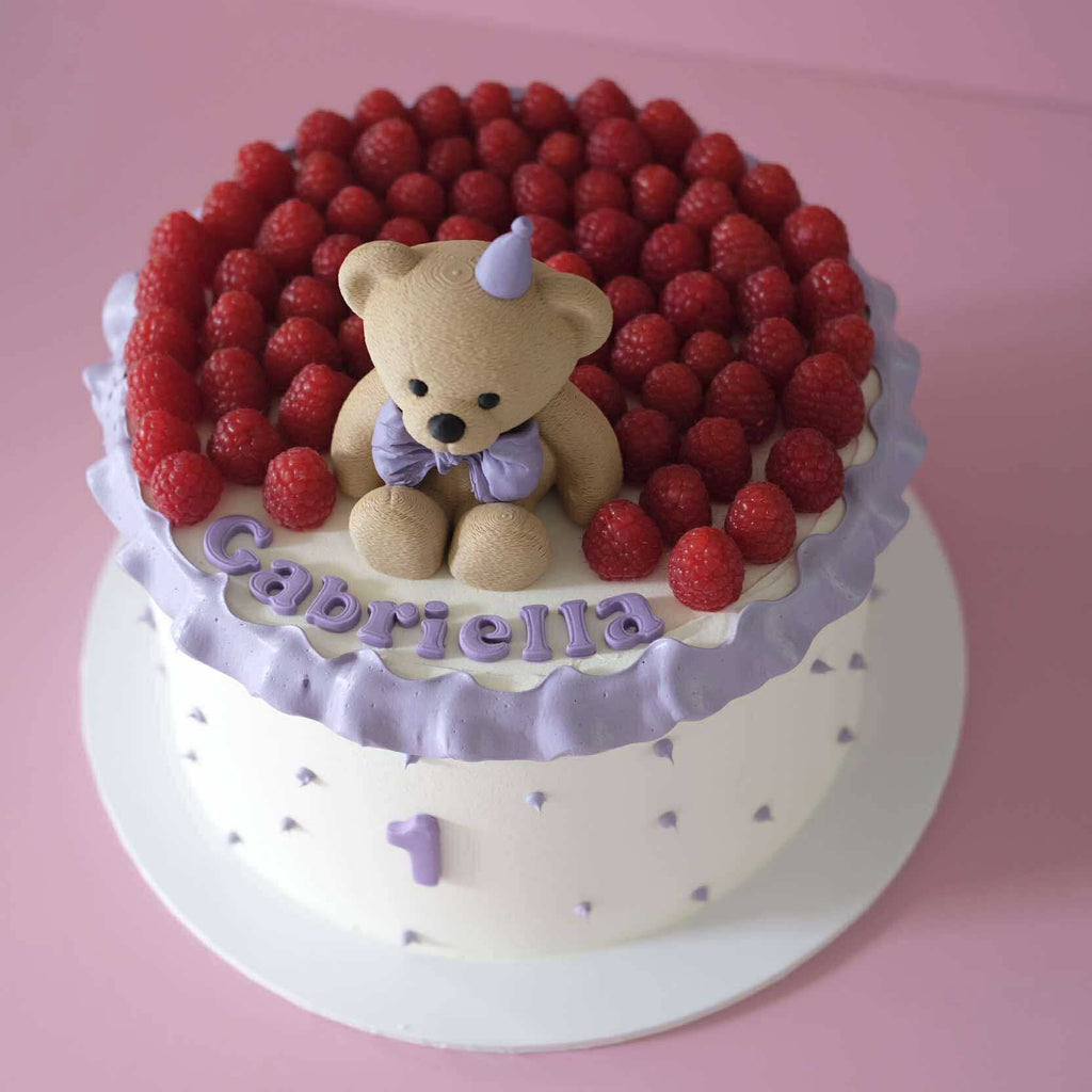 Furry Bear Cake | Rasp-BEAR-y
