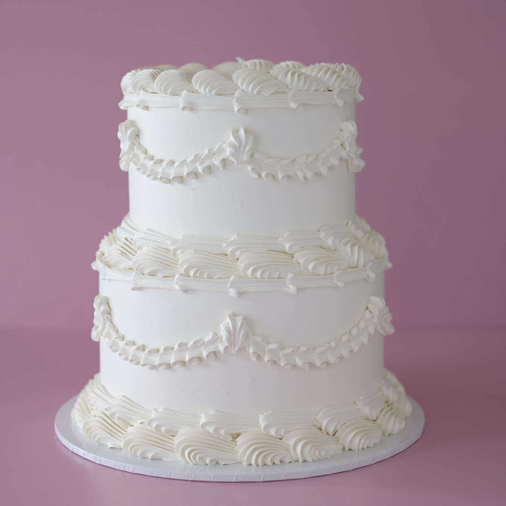 Classic Round Vintage Cake | 2 Tiers
