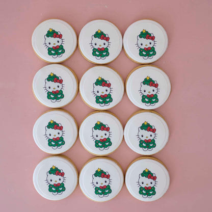 Hello Kitty - Sanrio | Christmas Fondant Sugar Cookies