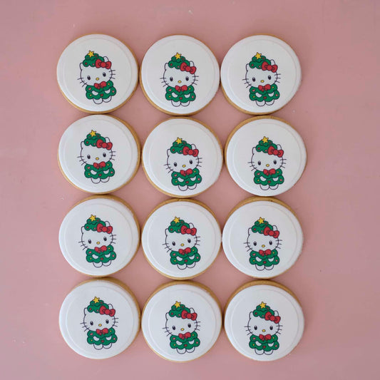 Hello Kitty - Sanrio | Christmas Fondant Sugar Cookies