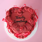 Vintage Heart Glitter Cake | Cherries & Coquette - Extra AF