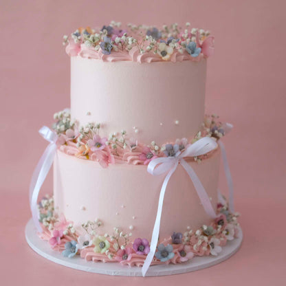 Enchanted Round  Coquette Vintage Cake | 2 Tiers