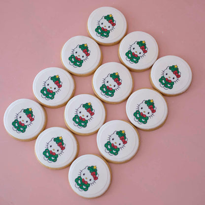 Hello Kitty - Sanrio | Christmas Fondant Sugar Cookies