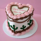 Vintage Heart Cake | Yeehaw Rodeo Cactus