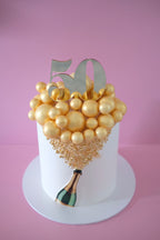 Champagne Gold Bubble Cake