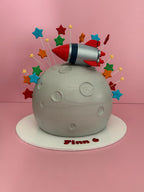 Rocket to the Moon Sphere Cake