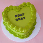 Basic Vintage Heart Cake | Monochrome