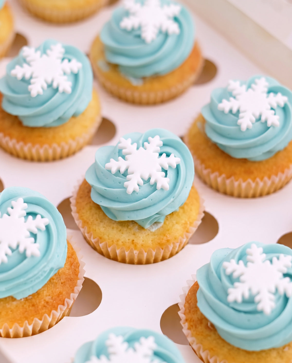 Frozen Snowflake Cupcakes | Box of 24