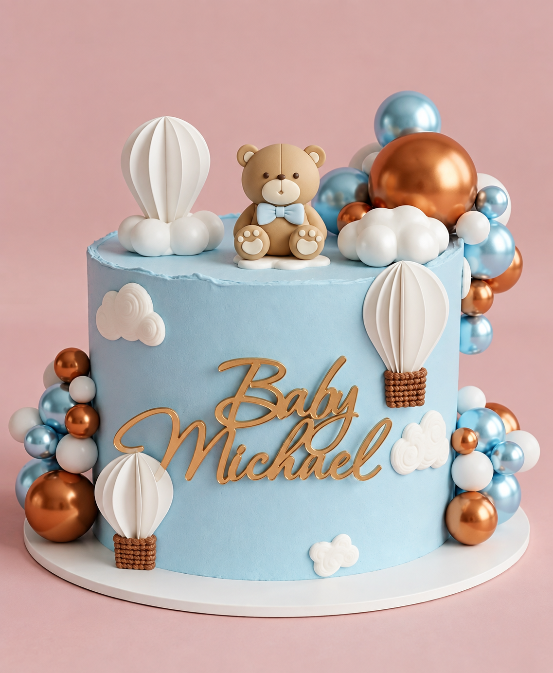 Teddy & Hot Air Balloons | Themed Cake