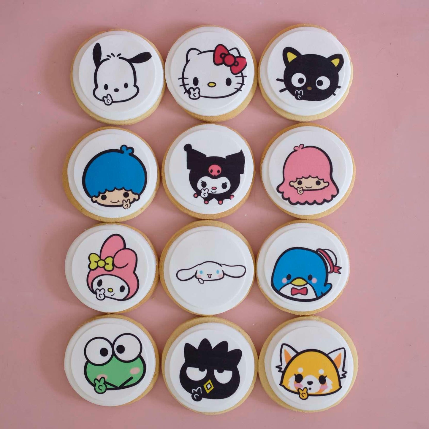 Sanrio | Fondant Sugar Cookies | 12 Pack