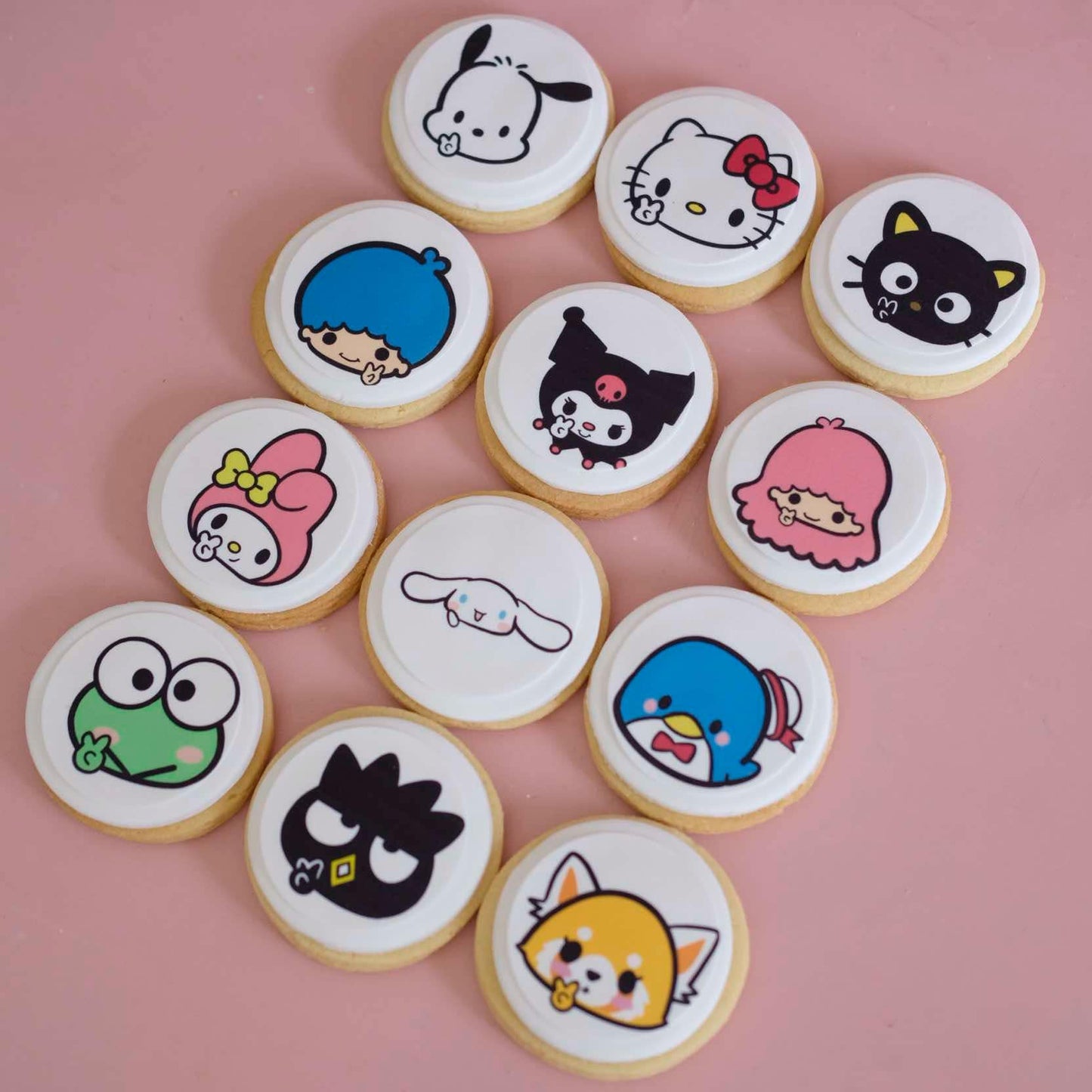 Sanrio | Fondant Sugar Cookies | 12 Pack