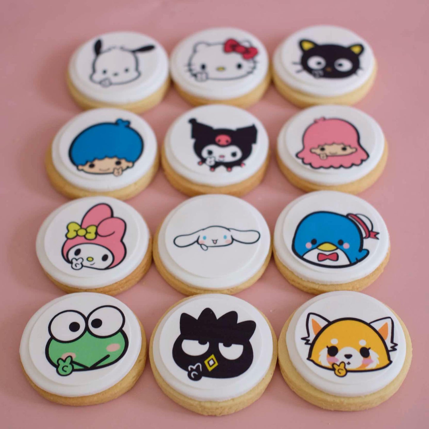 Sanrio | Fondant Sugar Cookies | 12 Pack