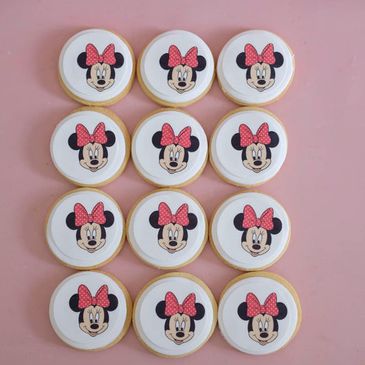 Minnie Mouse | Fondant Sugar Cookies | 12 Pack