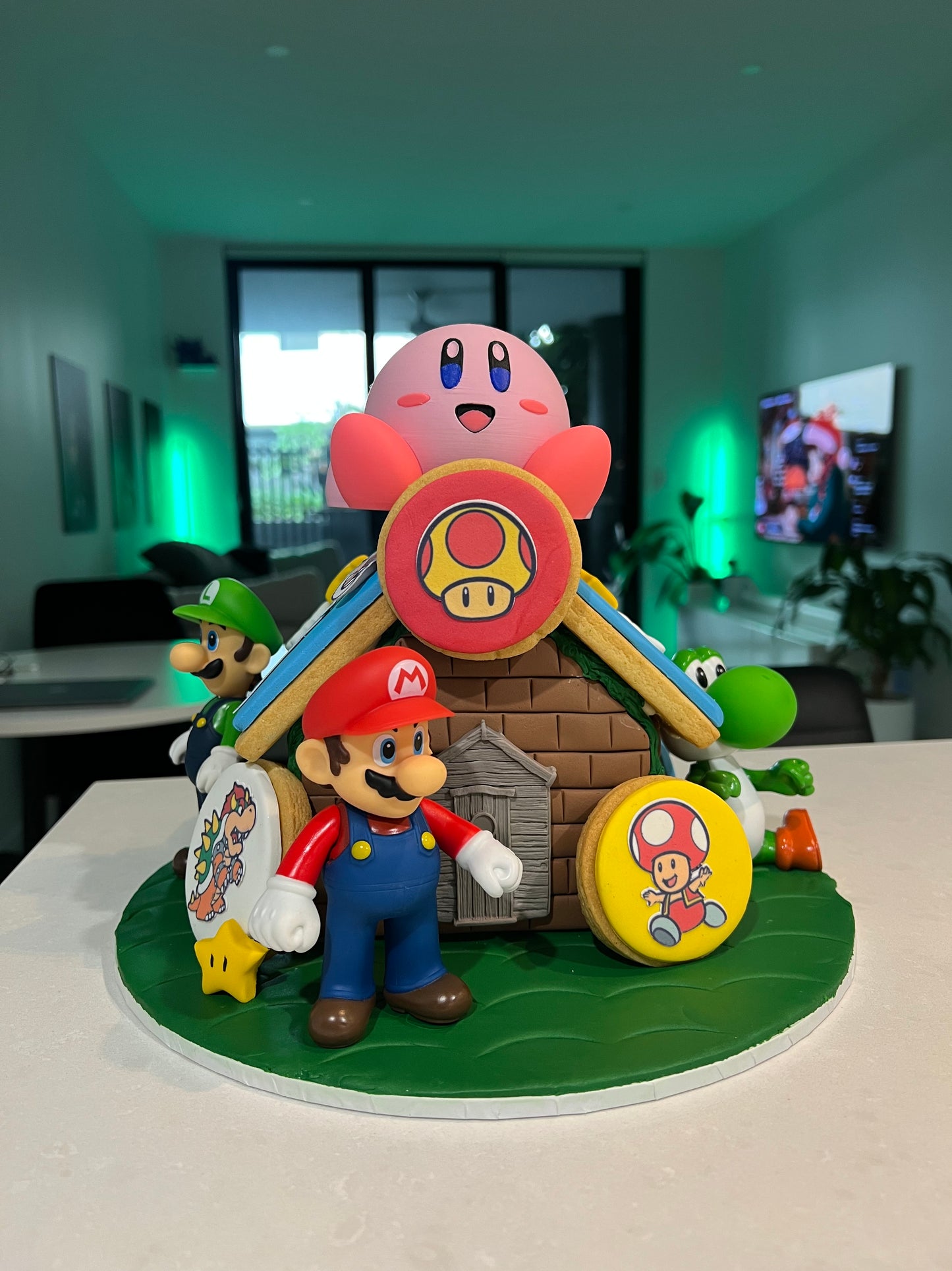 Nintendo Inspired Gingerbread or Shortbread House