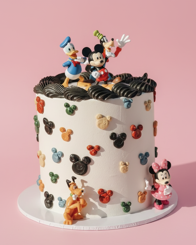Mickey Mouse and Friends Themed Novelty Cake - alternate angle Brisbane