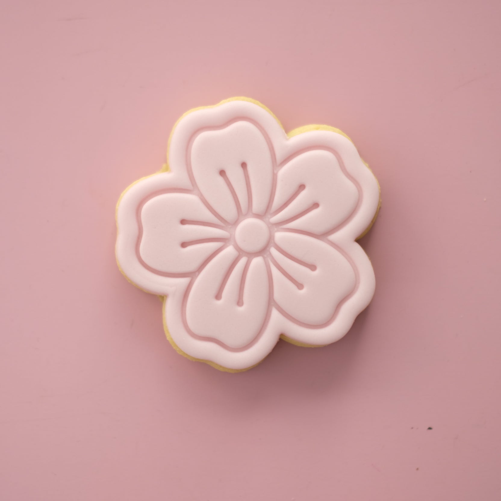 Assorted Floral Fondant Sugar Cookies - pink cherry blossom cookie Brisbane