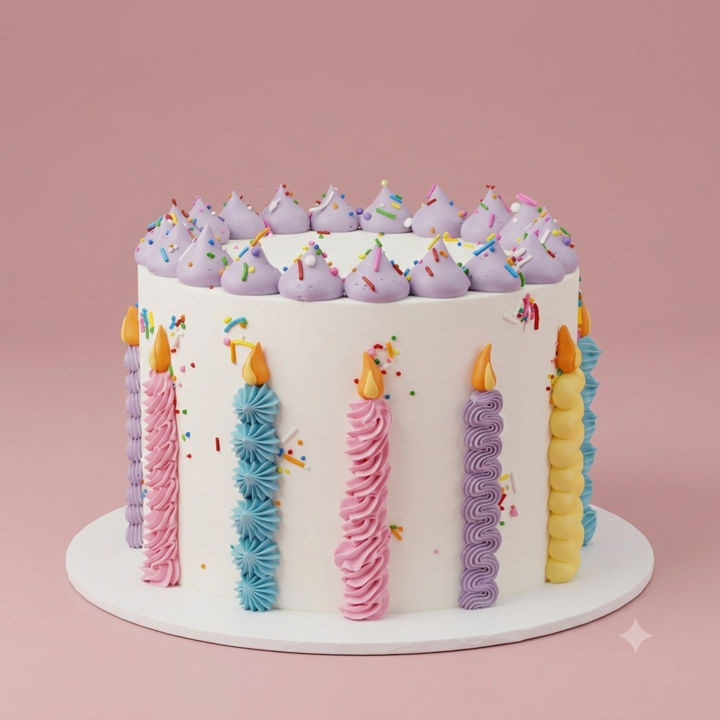 Birthday Candles | Themed Cake - hero shot Brisbane