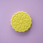 Assorted Floral Fondant Sugar Cookies - yellow dahlia cookie detail Brisbane